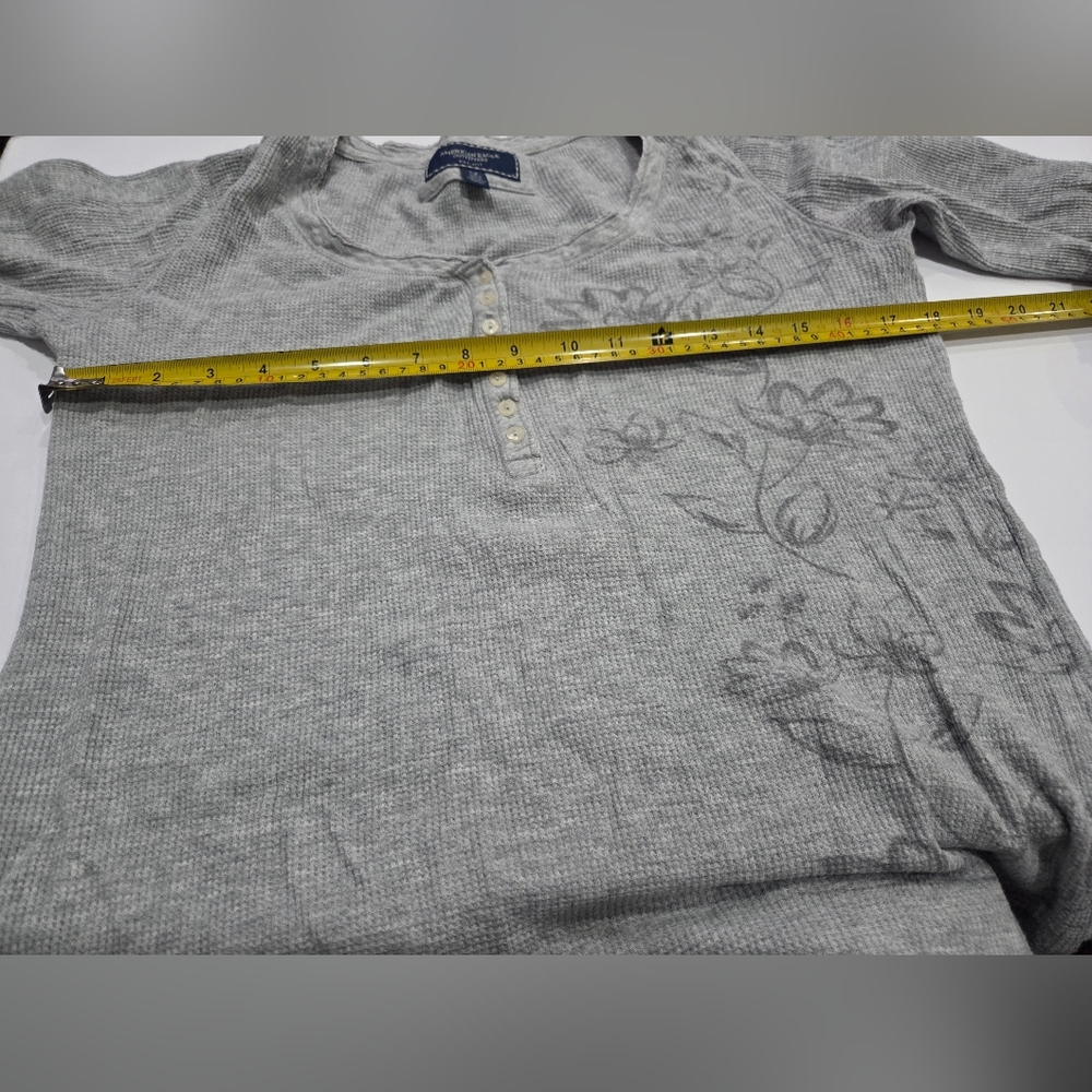 American Eagle Outfitter Gray Button-Front Women'… - image 5